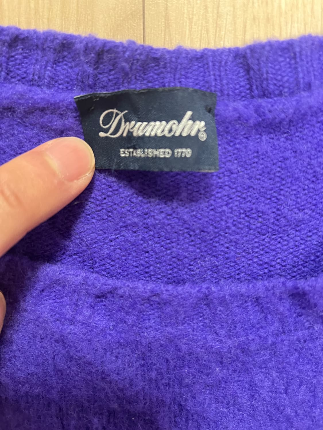 드루모어 쉐기독 라운드넥 니트 상품이미지2