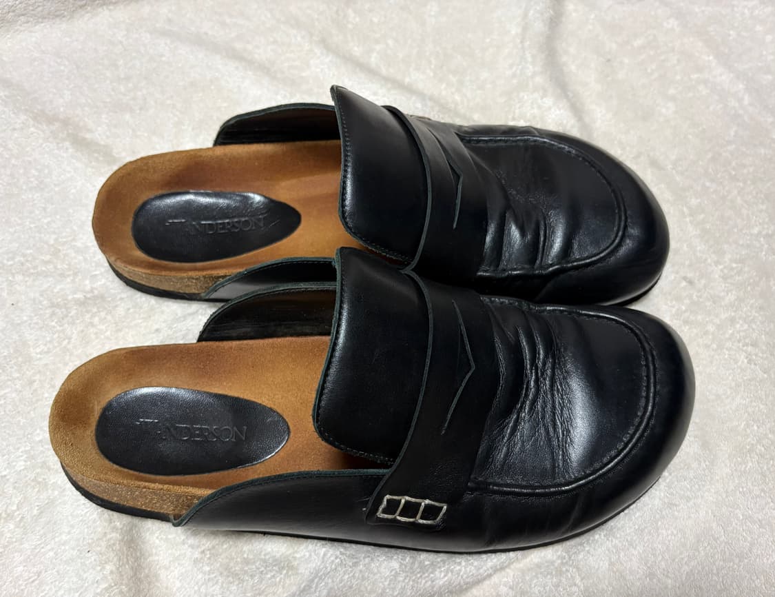 Jw앤더슨 펠트 레더 로퍼 뮬 블랙 / 43 상품이미지5