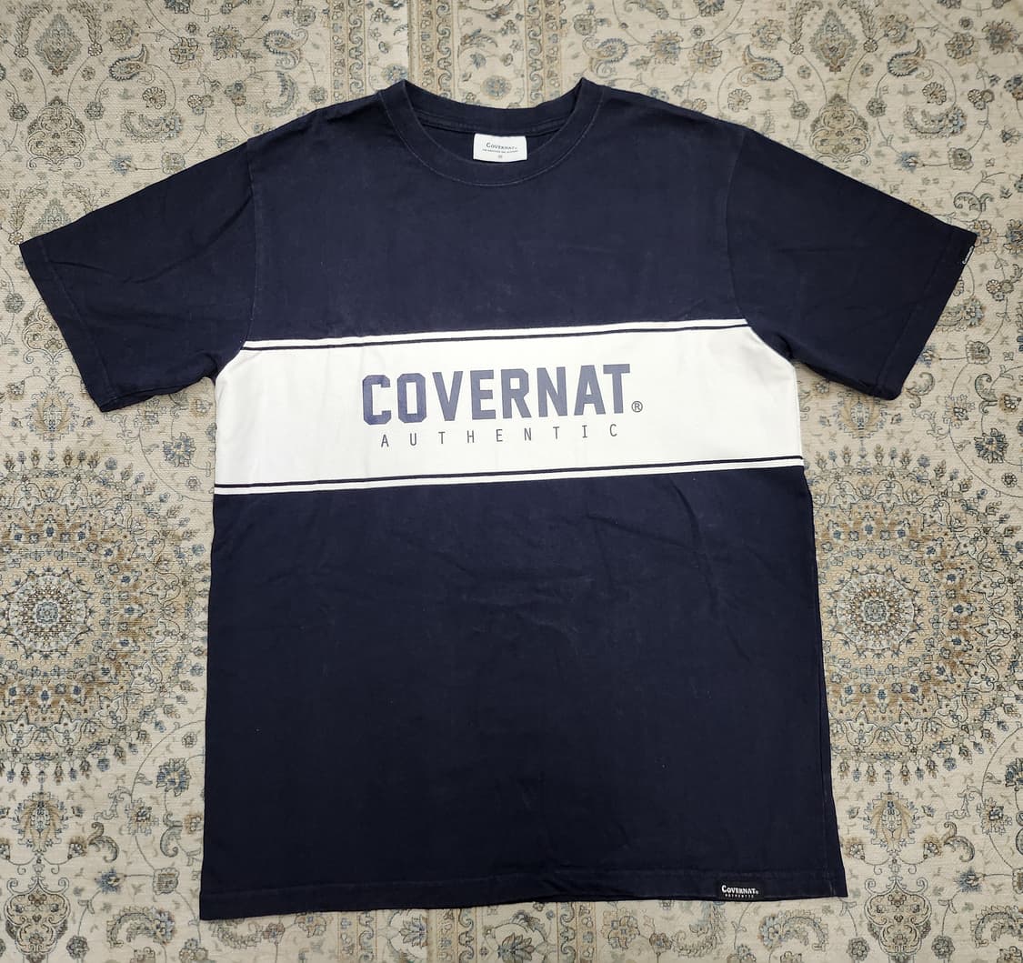 COVERNAT 커버낫 컬러블록 반팔티 M 상품이미지1