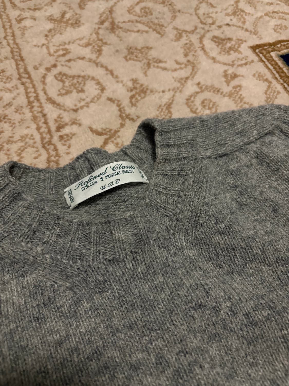 얼바닉 릭비 니트 그레이  상품이미지7