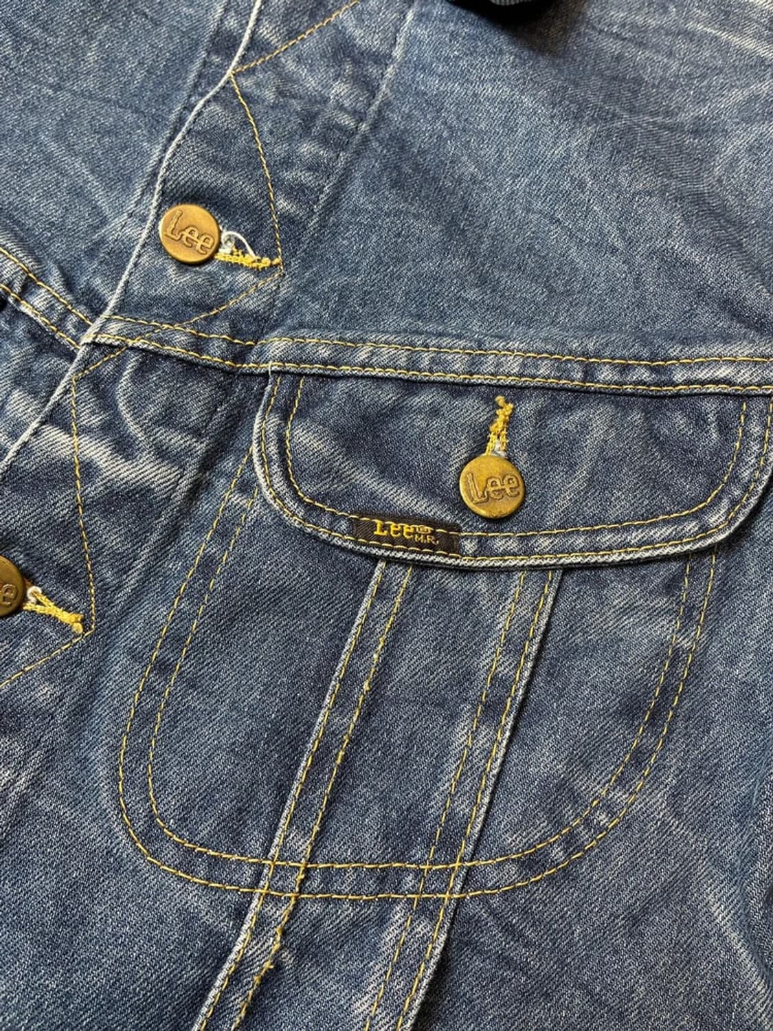 Lee 리 90's 버튼 에이징 데님 트러커 자켓 PN7748 상품이미지4