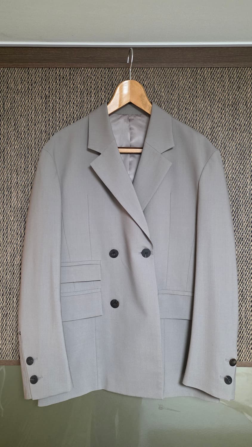 [신동품]일꼬르소 노치드 턴업 울혼방 블레이저 상품이미지2