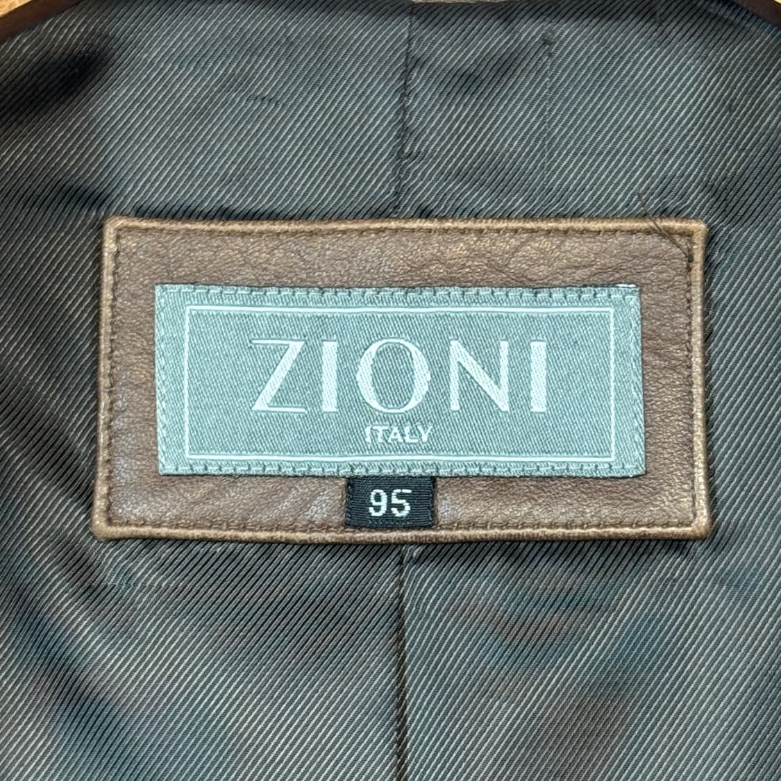 M) ZIONI 양가죽 자켓 브라운 상품이미지6