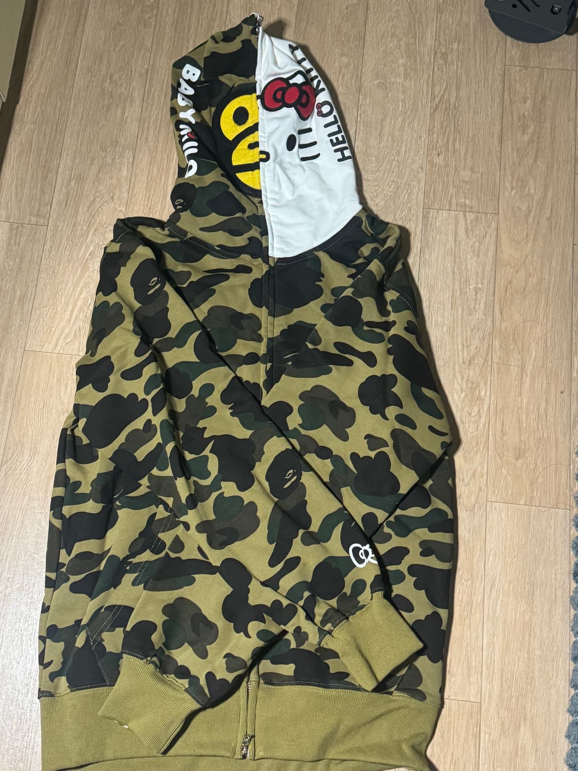 키티 베이프 후드집업 빈티지 L 상품이미지1