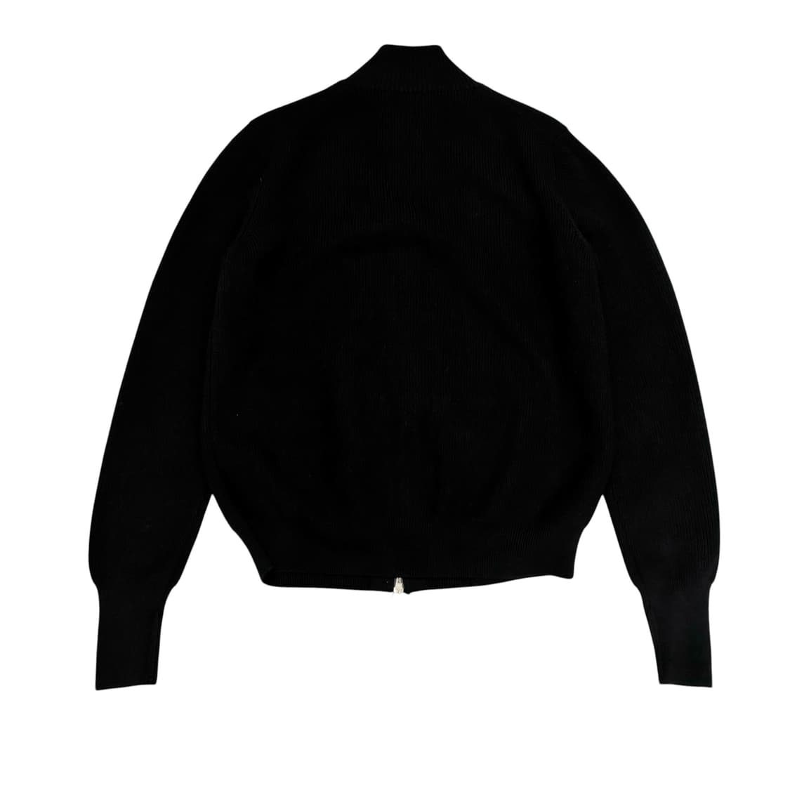 Verno 블랙 울 투웨이 니트 집업 상품이미지6