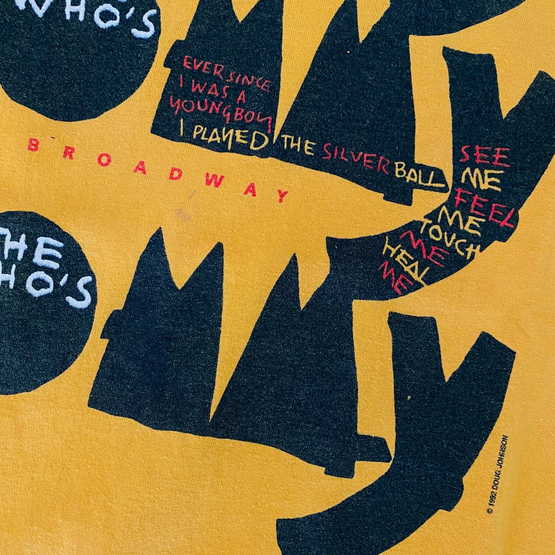 (XL) 90s 빈티지 the who tommy 더후 밴드티 상품이미지6