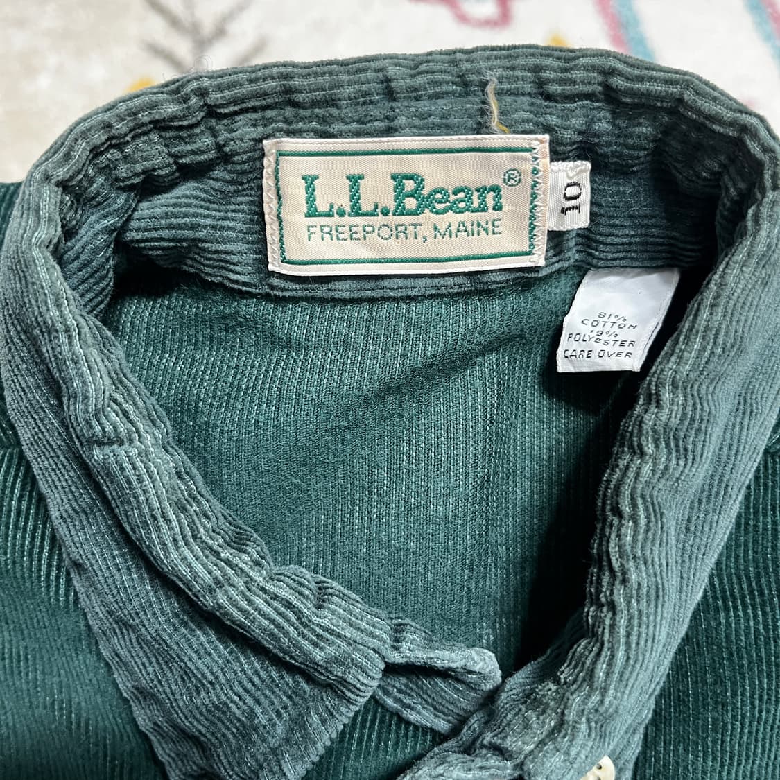 90s  USA LL BEAN  미국생산 엘엘빈 코듀로이 셔츠 상품이미지2