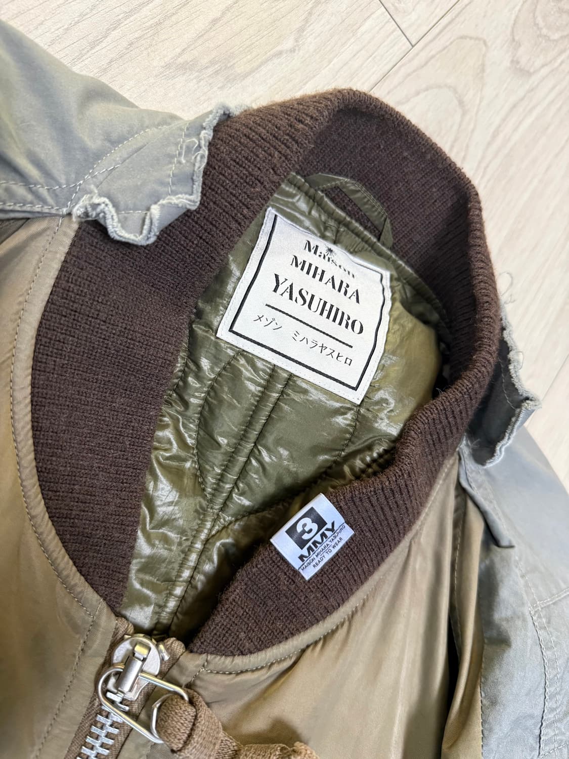 메종 미하라 야스히로 바텀 레이어드 밀리터리 코트 상품이미지5