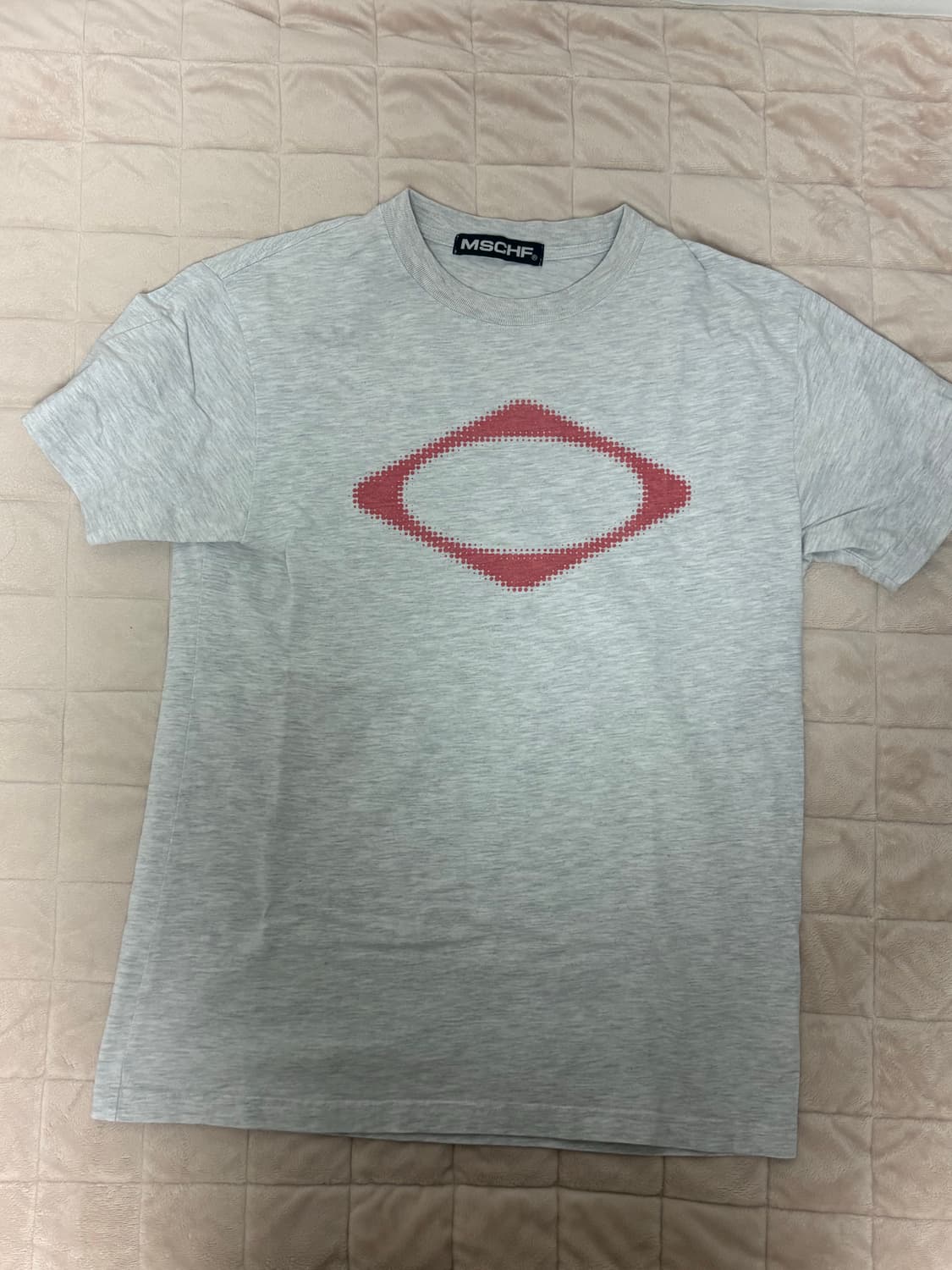 미스치프 롬버스 블러 티셔츠 멜란지그레이 상품이미지2