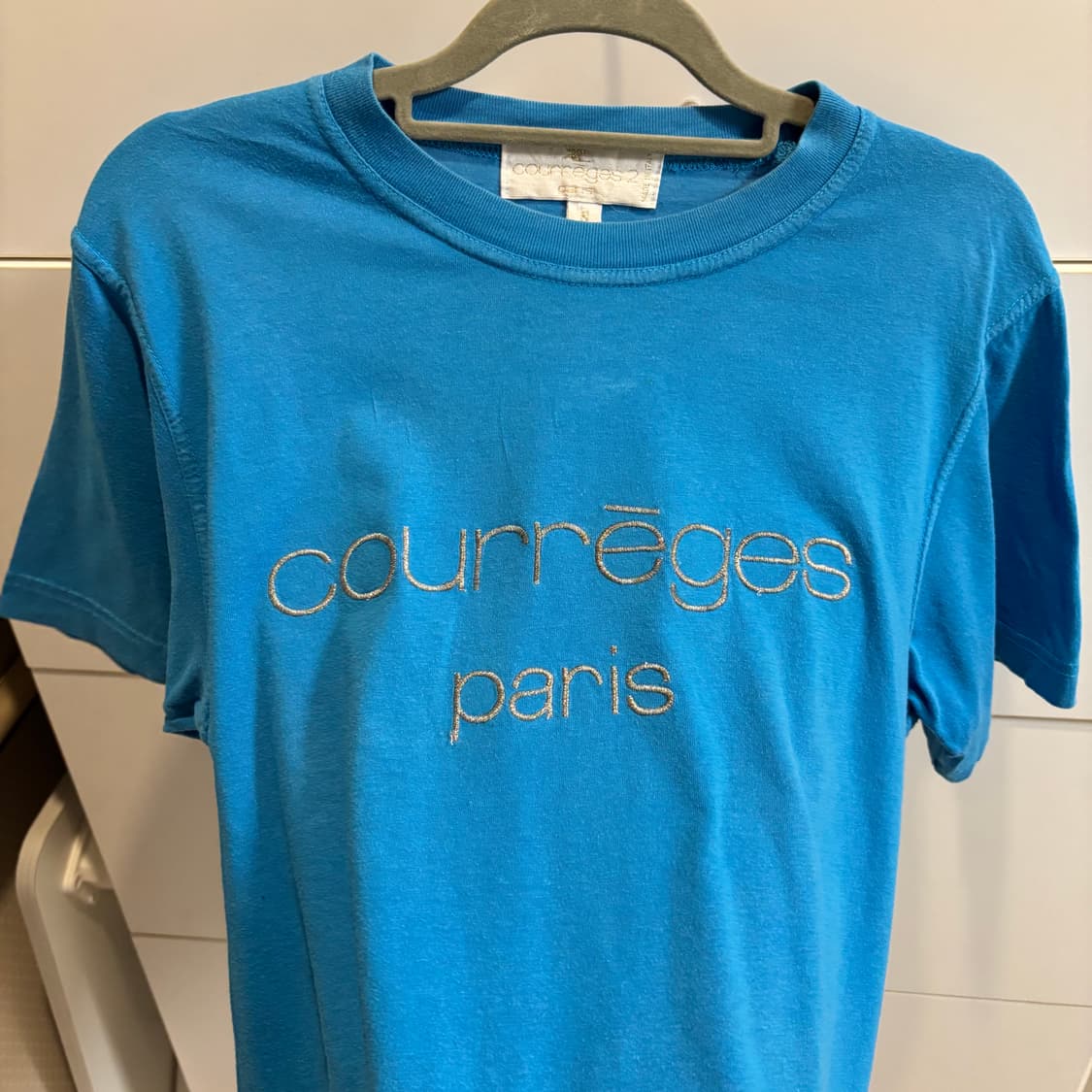 꾸레쥬(courreges) 빈티지 블루 티셔츠  상품이미지8