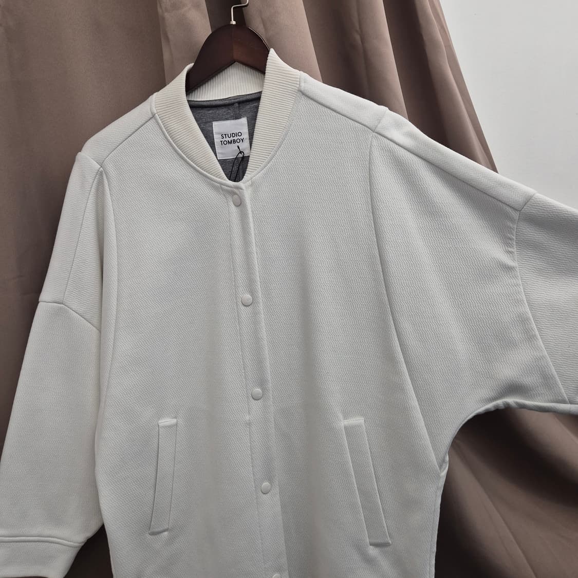 스튜디오 톰보이 블루종 스타일 롱 코트 자켓 F 상품이미지2