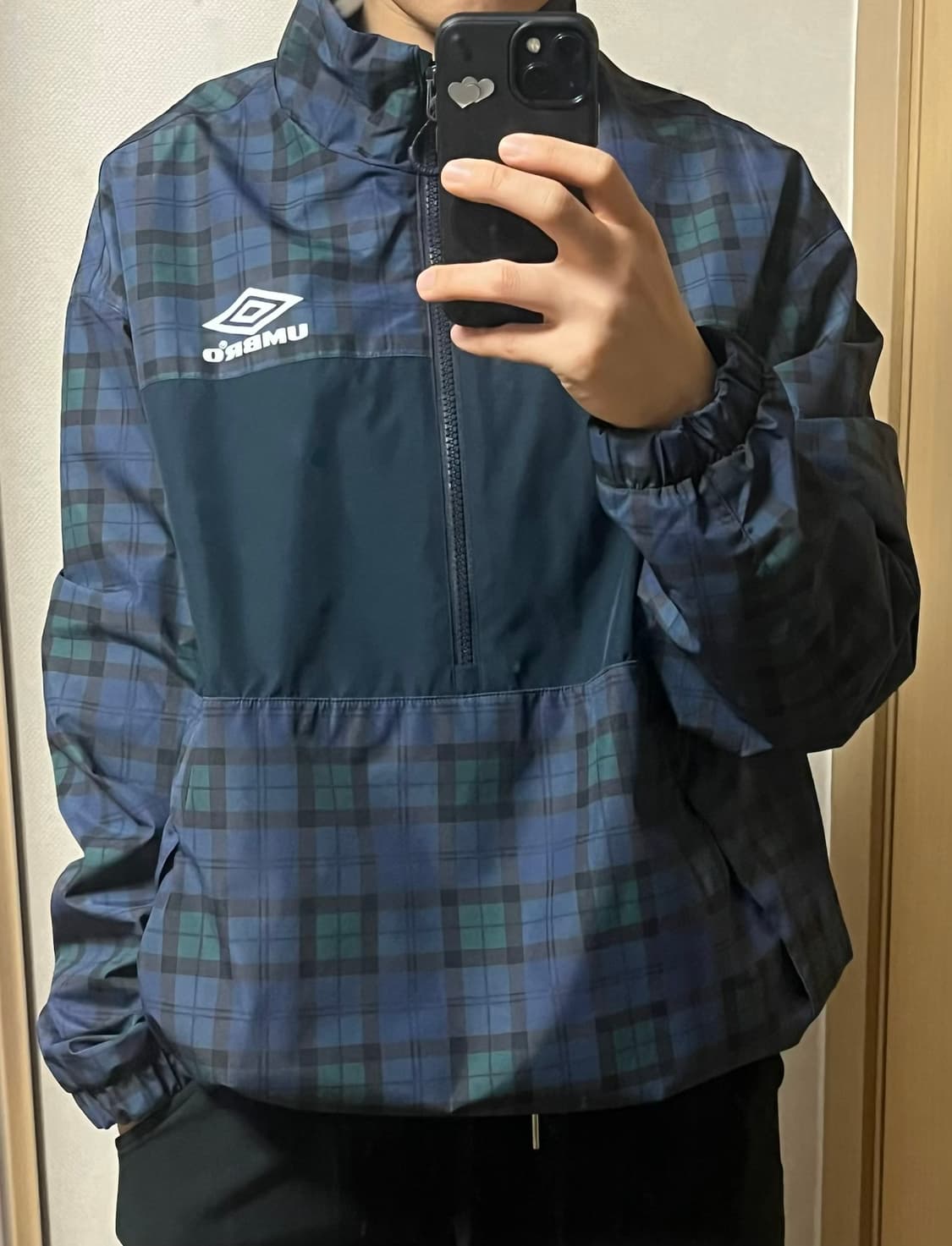 엄브로 체크 반집업 (상태 최상) 상품이미지3