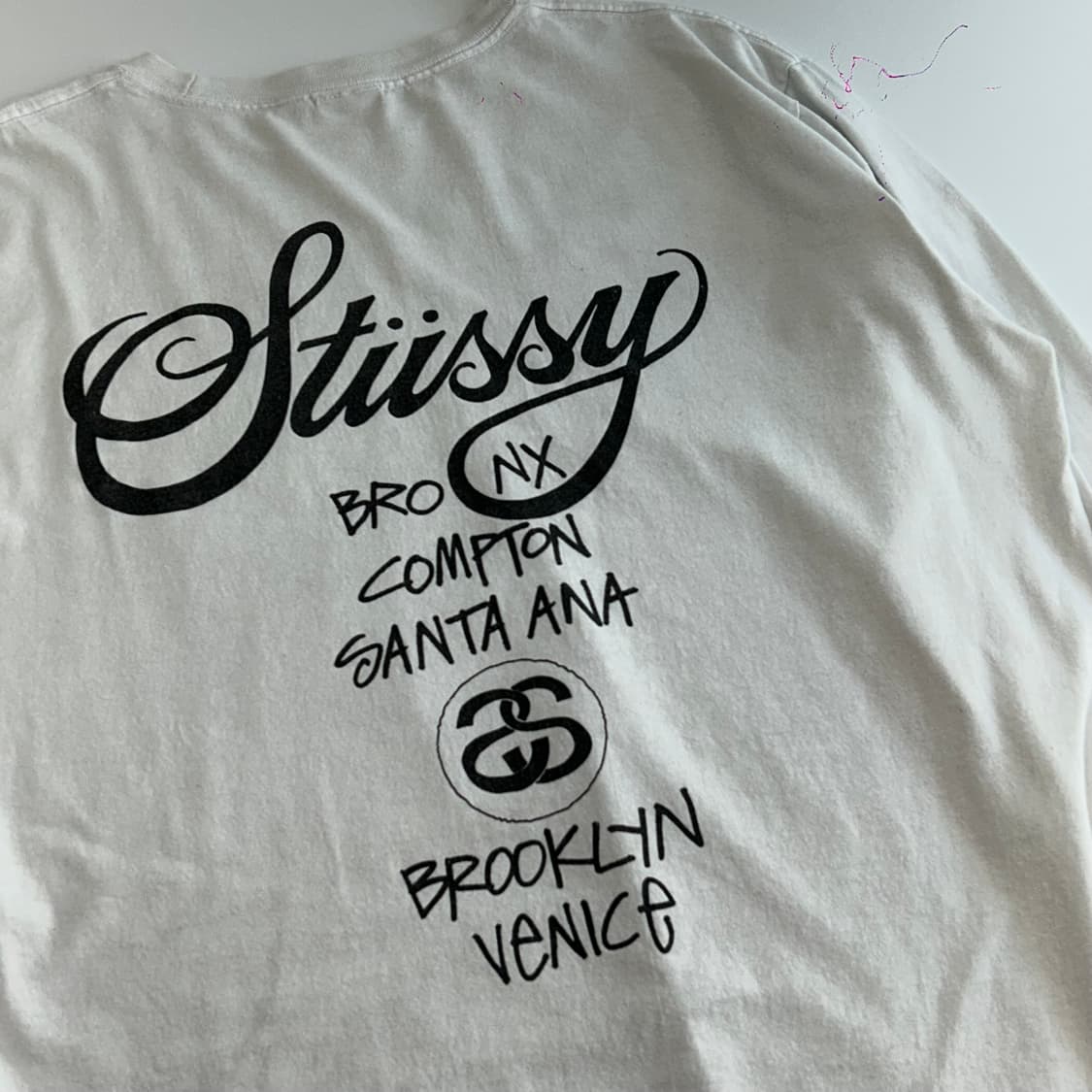 Stussy 스투시 월드투어 롱슬리브 화이트 상품이미지6