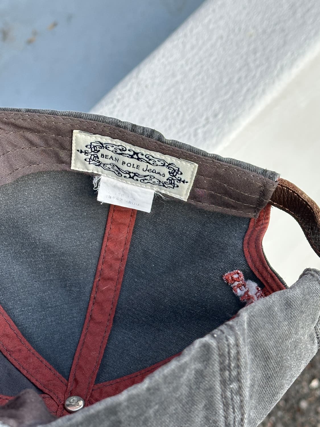 [M-L] 빈폴진스 패치 블랙데님 볼캡 모자 상품이미지6