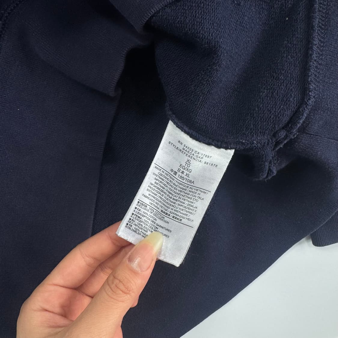 Gap 갭 레드 로고 네이비 후드티 상품이미지6