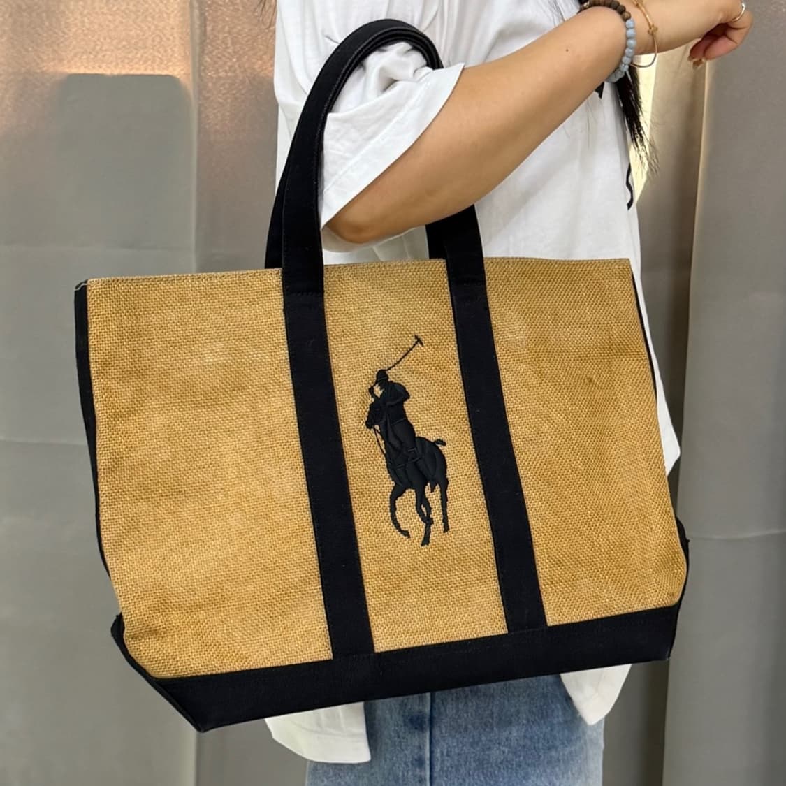 폴로 랄프로렌 라탄 토트백 숄더백 0423J 상품이미지2