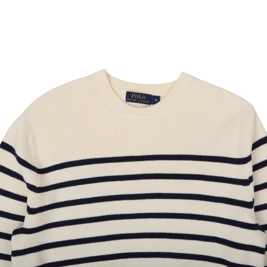 폴로 랄프로렌 크림 스트라이프 버튼 니트 상품이미지2