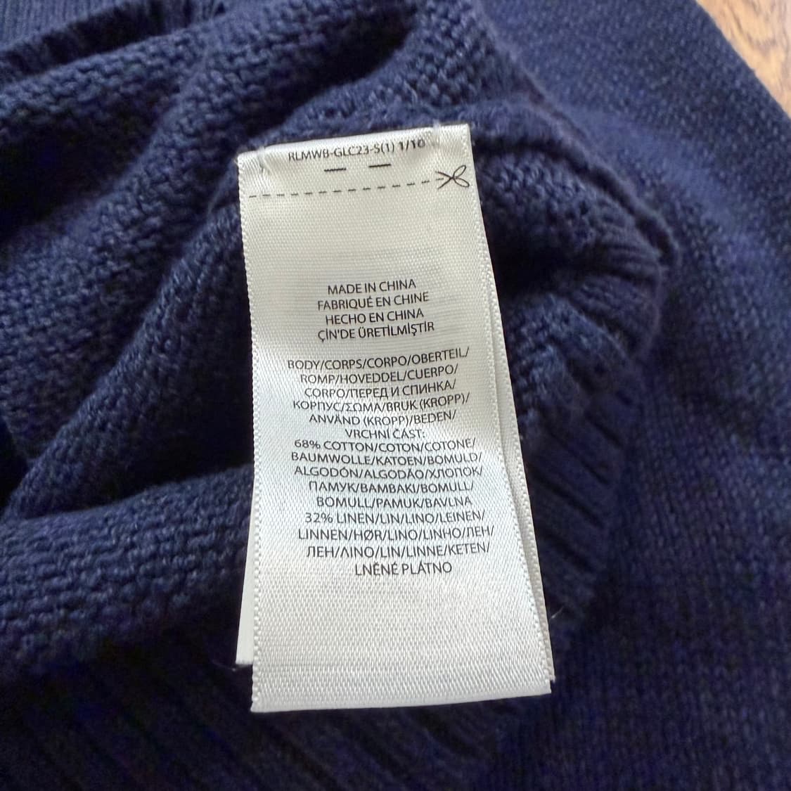 폴로 랄프로렌 베어 네이비 니트 상품이미지4