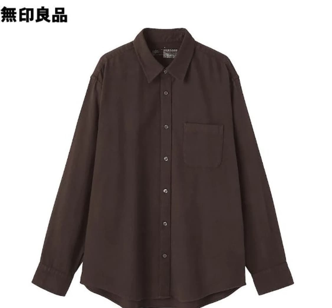 무인양품 기모 셔츠 상품이미지1