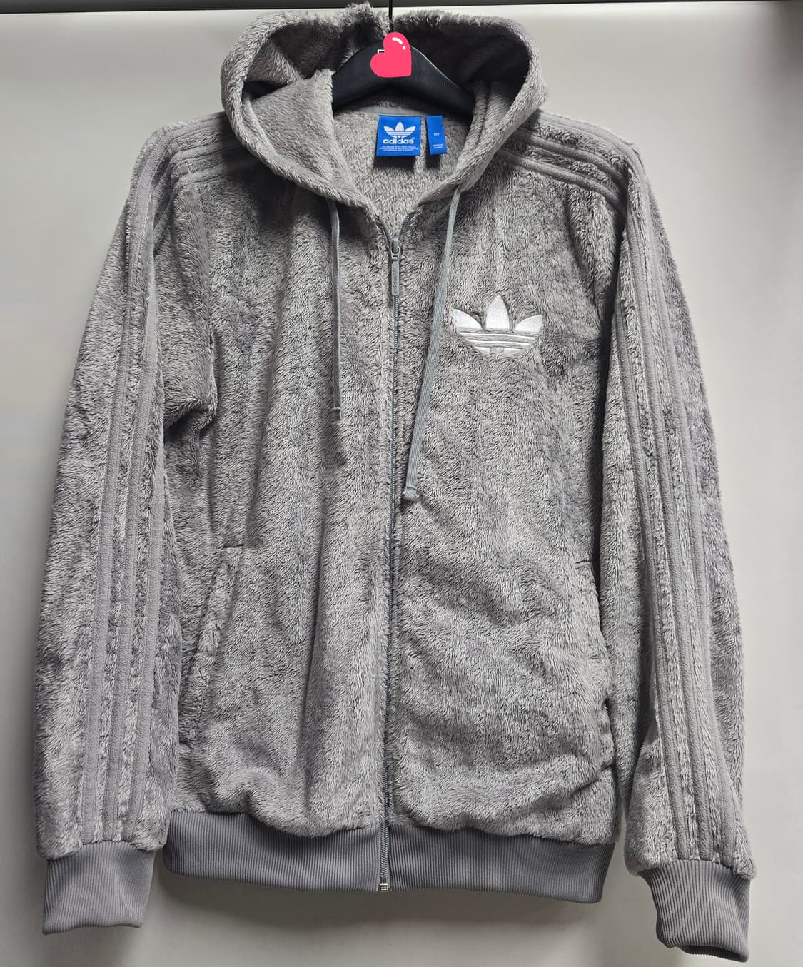 아디다스 쉐르파 파이어버드 그레이 후드집업 100 상품이미지1