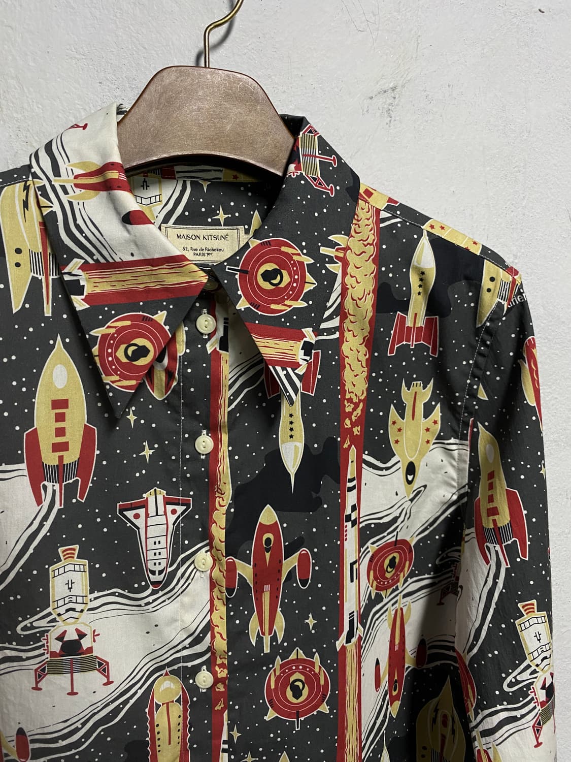 메종 키츠네 로케트 프린트 셔츠 38 상품이미지2