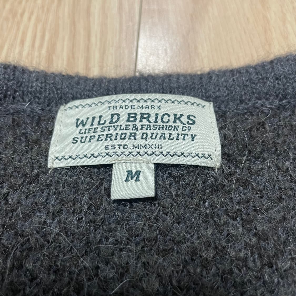 와일드브릭스 아가일 니트 가디건 상품이미지5