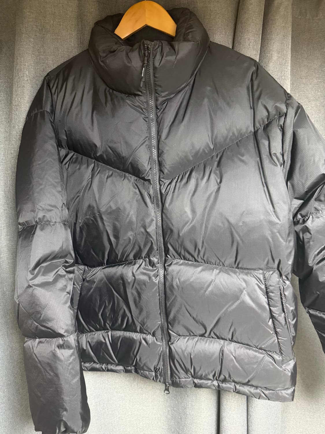 어반디타입 에센셜 푸퍼 덕다운 숏 패딩_블랙 m 상품이미지2