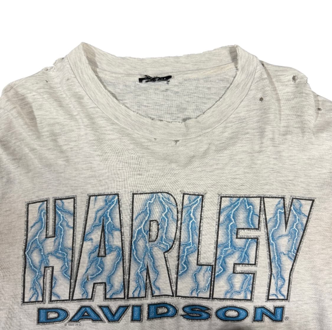빈티지 90s 할리데이비슨 라이트닝 롱슬리브 티셔츠 상품이미지3