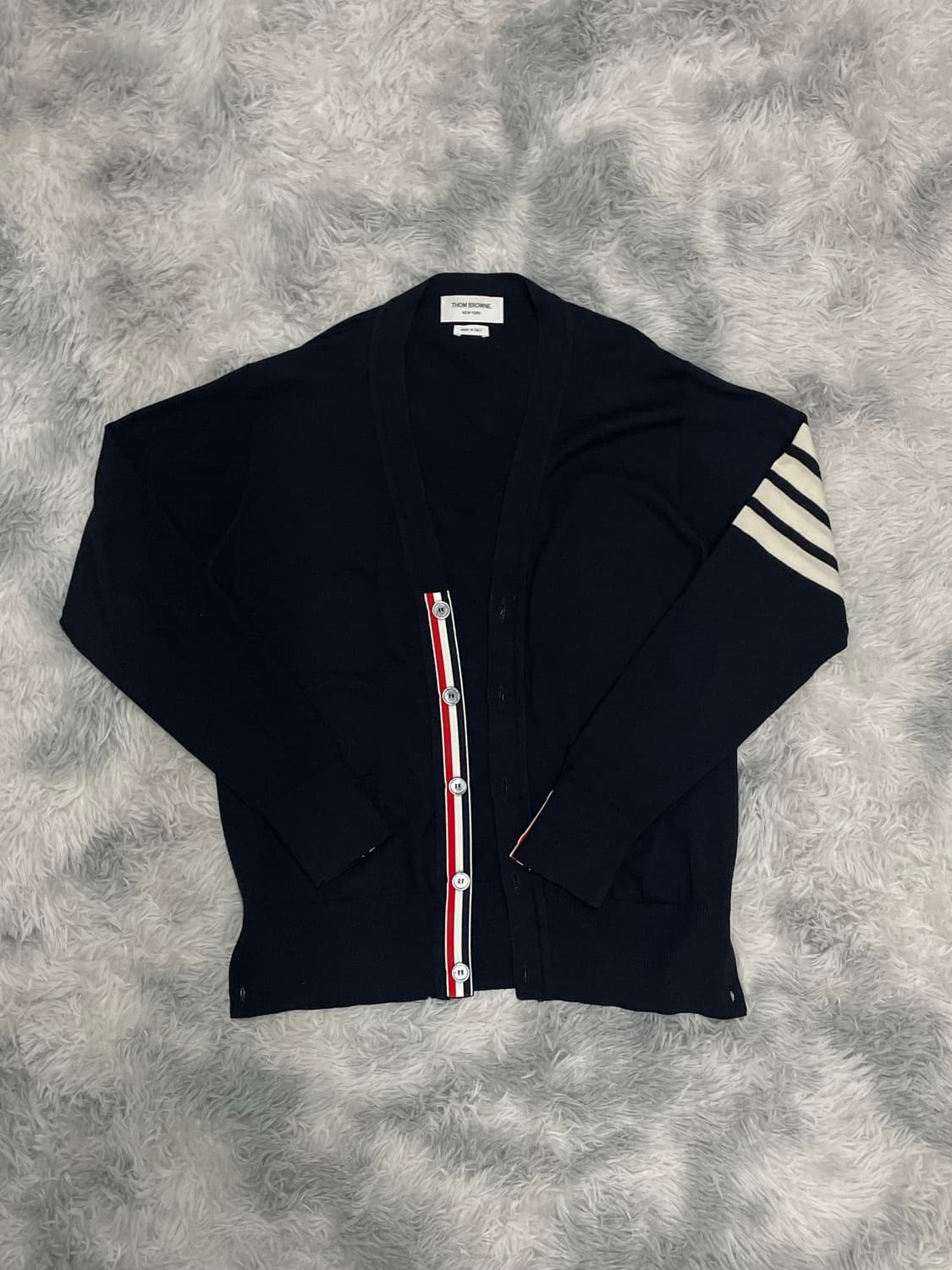 톰브라운 메리노 울 가디건 네이비 [3] 상품이미지1