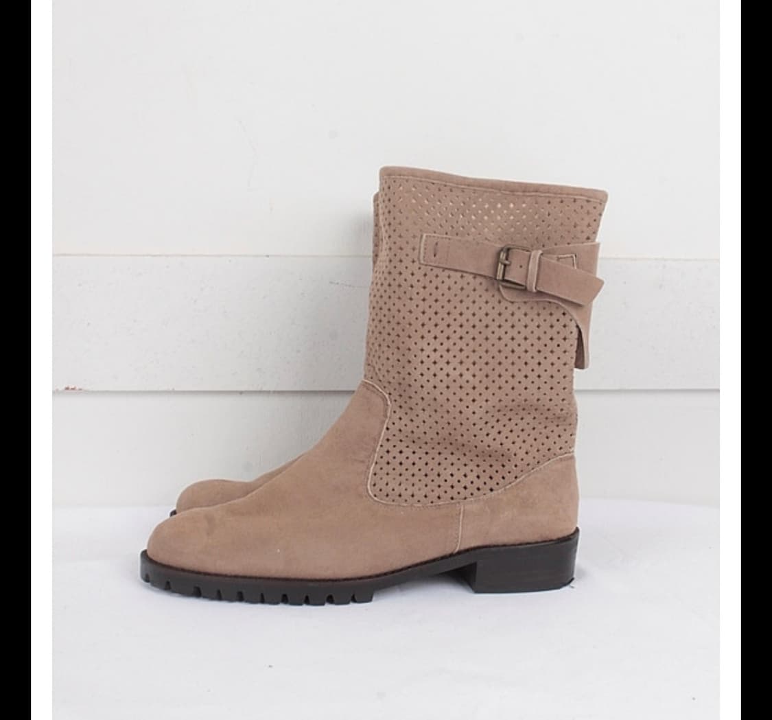 OTA 슈 갤러리 스웨이드 펀칭 부츠 상품이미지1