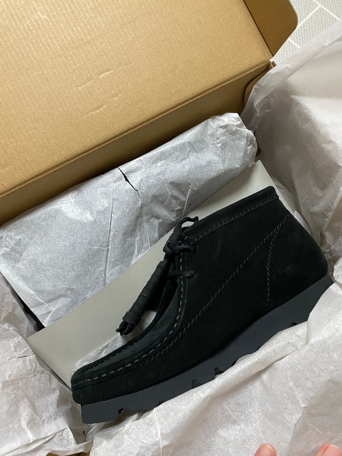 [250] paf x 클락스 왈라비 블랙 판매합니다. 상품이미지1