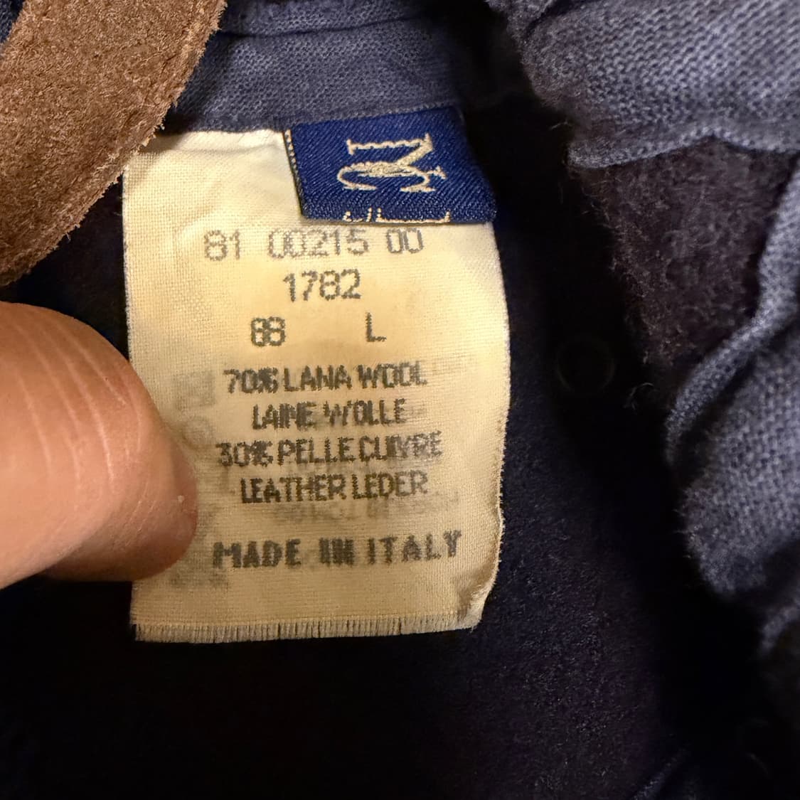 1881 Italia Wool & Suede Cap Italy L 상품이미지7