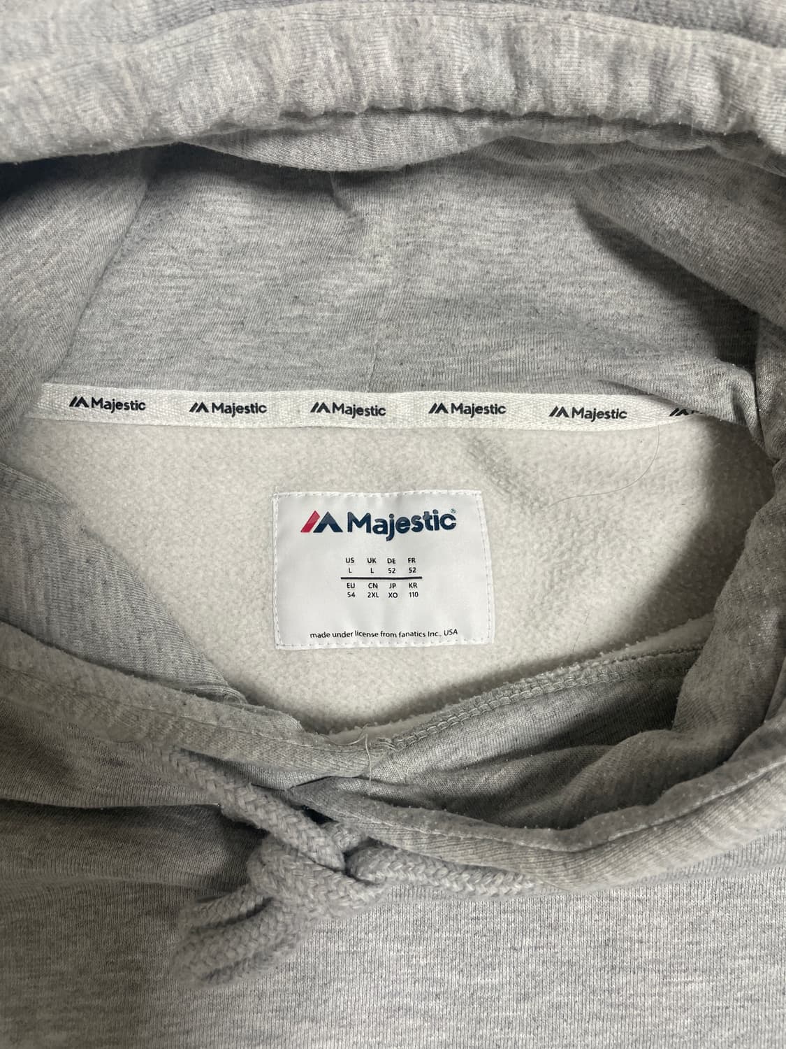 마제스틱 후드 스웨트 셔츠 110 회색 상품이미지2