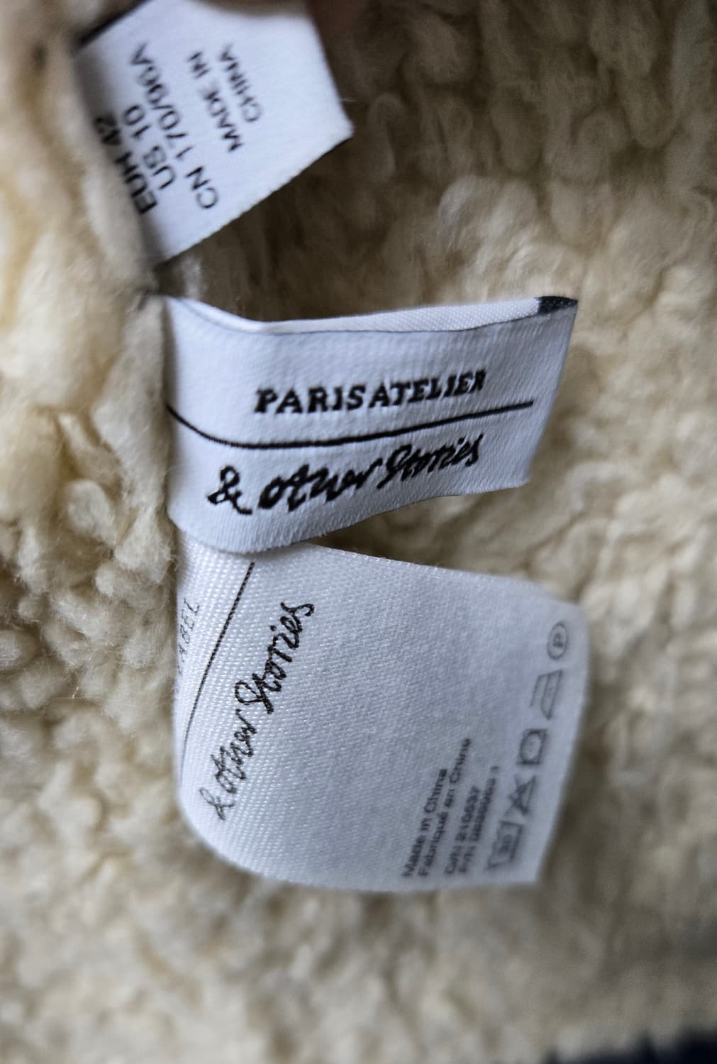 앤아더스토리즈 데님 시어링코트 상품이미지5