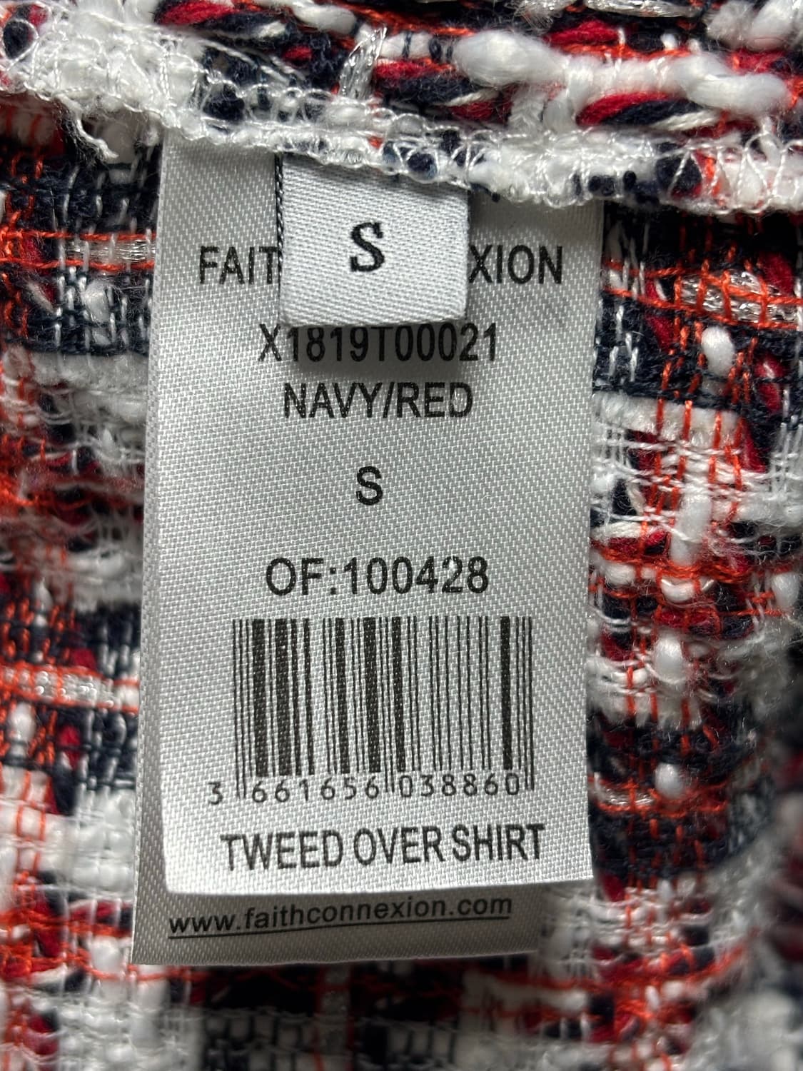 페이스 커넥션 트위드 셔츠 상품이미지6