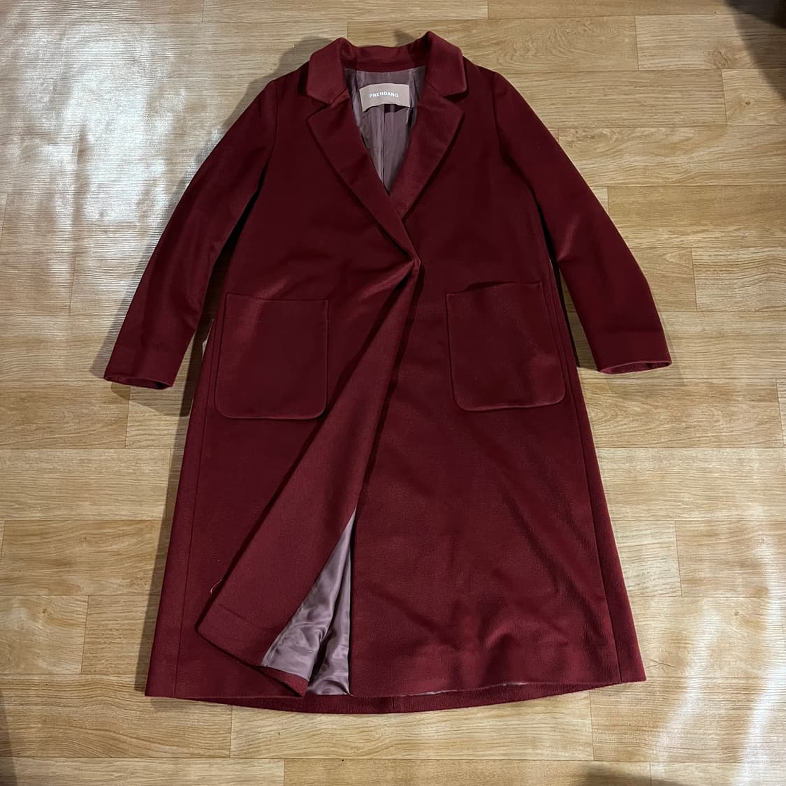 [여66] 쁘렝땅 콜롬보 캐시미어100 코트 상품이미지1