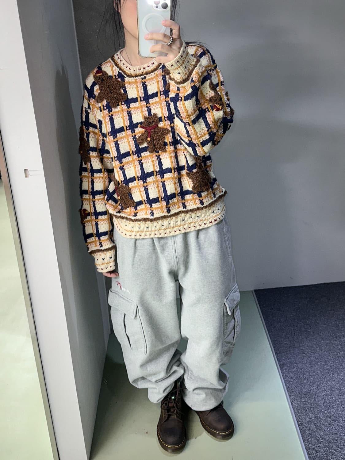 cute bear wool knit 상품이미지2