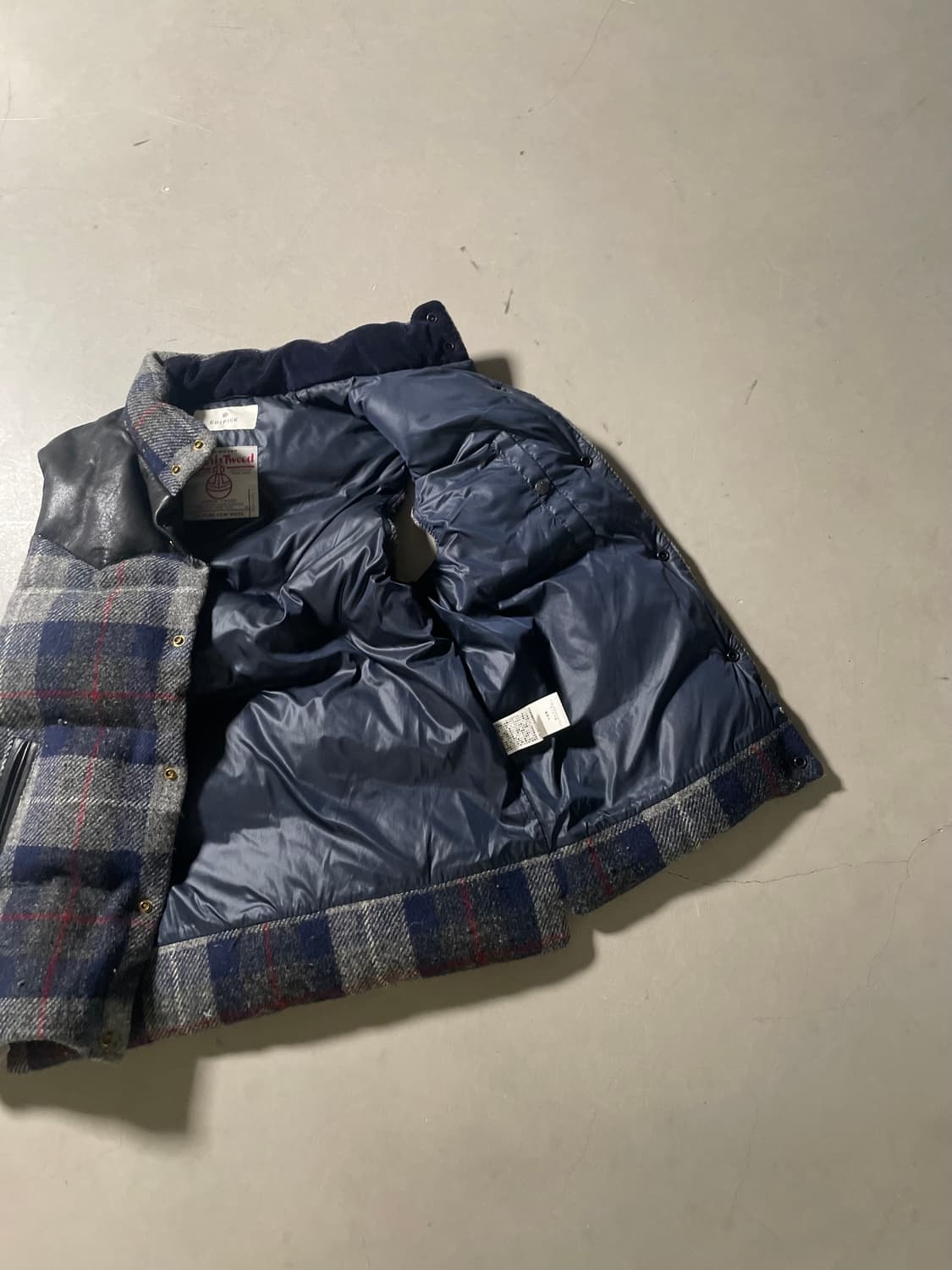 Harris Tweed Down Vest 상품이미지3