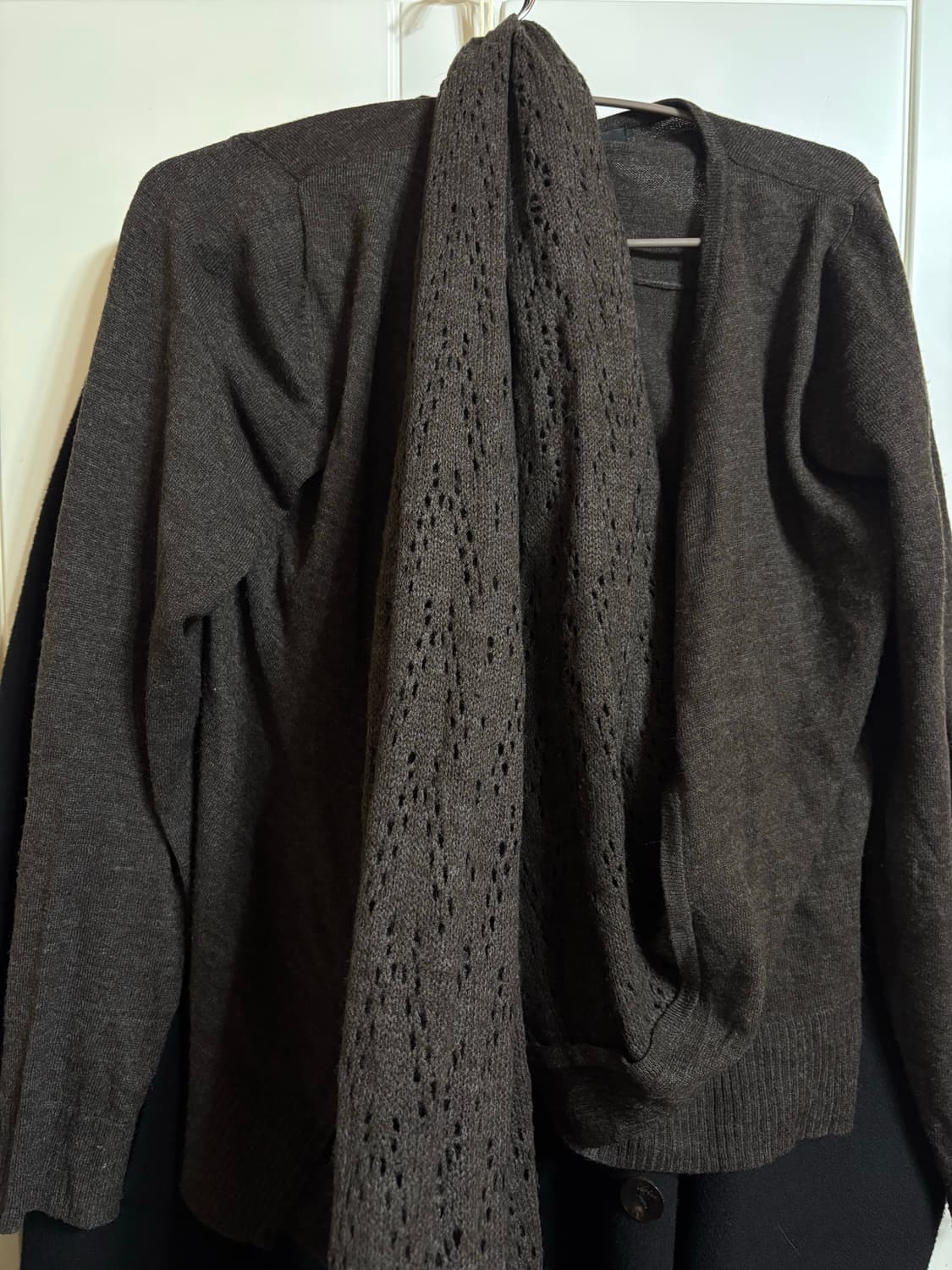 브라운 드레이프 가디건 상품이미지2