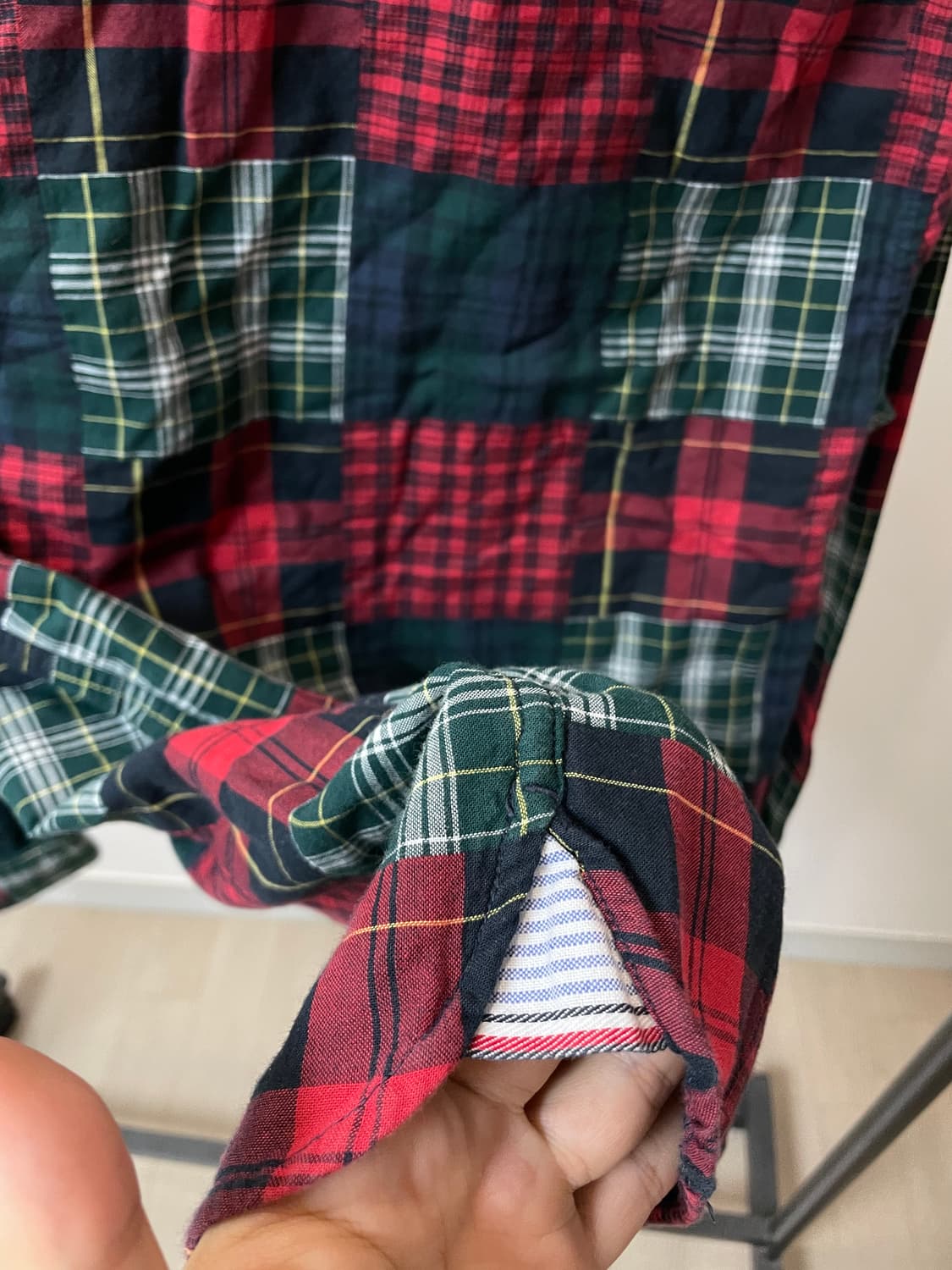 (M) 타미힐피거 레귤러핏 마드라스 체크 셔츠 상품이미지4