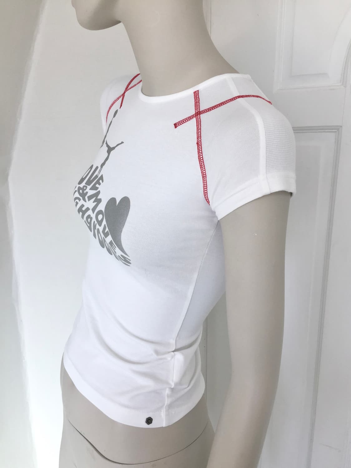 Silver Graphic  with Red Stitch Detail 상품이미지3