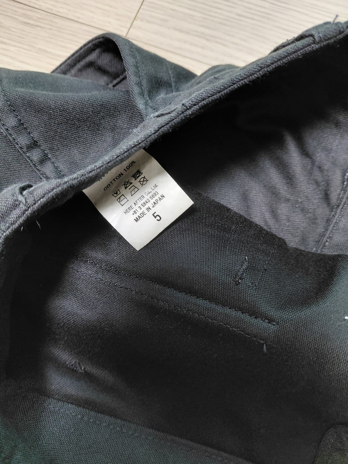 [5] 인테림 기자 사틴 베이커 팬츠 블랙 상품이미지3