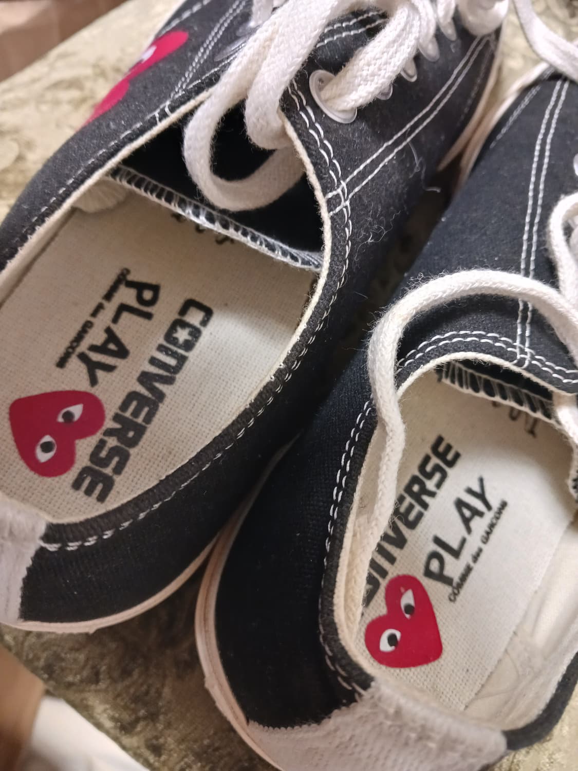 컨버스 × 꼼데 플레이척 70 로우 블랙 상품이미지3