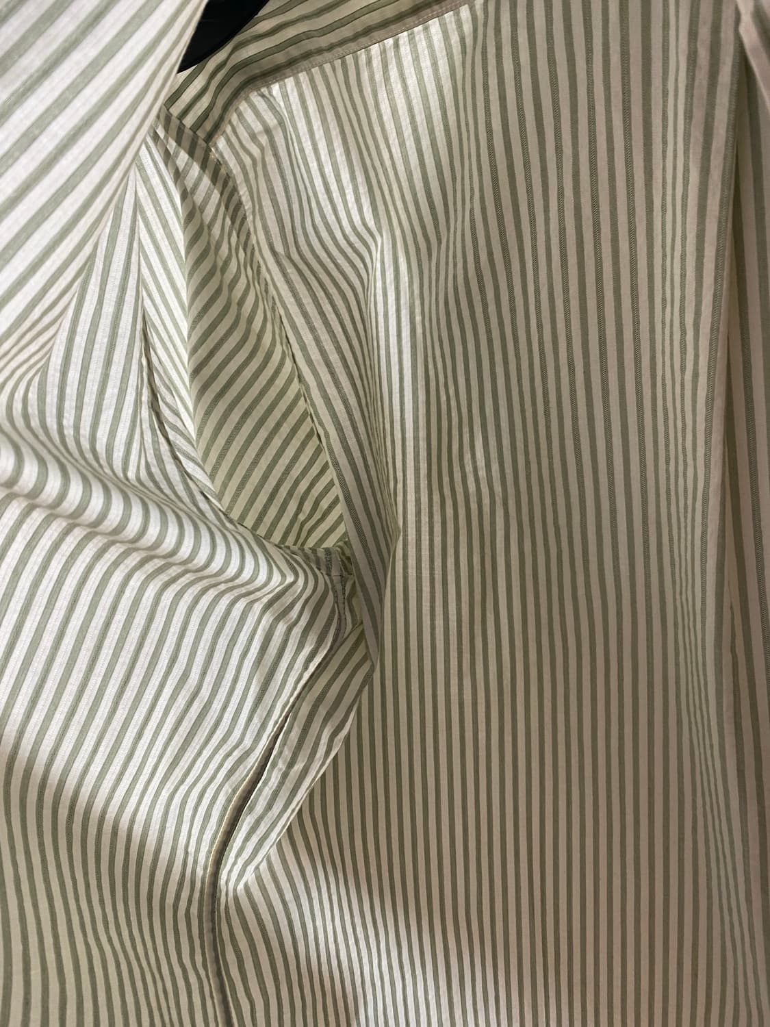 Christaseya green striped shirt 상품이미지5