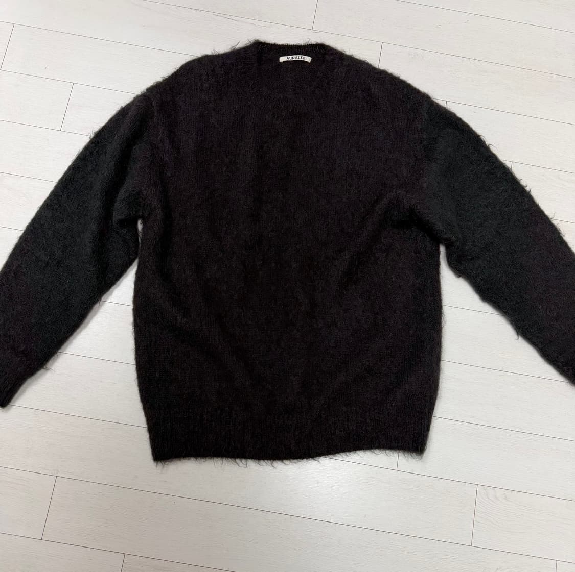 한글택) 오라리 모헤어 니트 3 사이즈  찢김 구멍 오염 일체 없습니다  상품이미지1