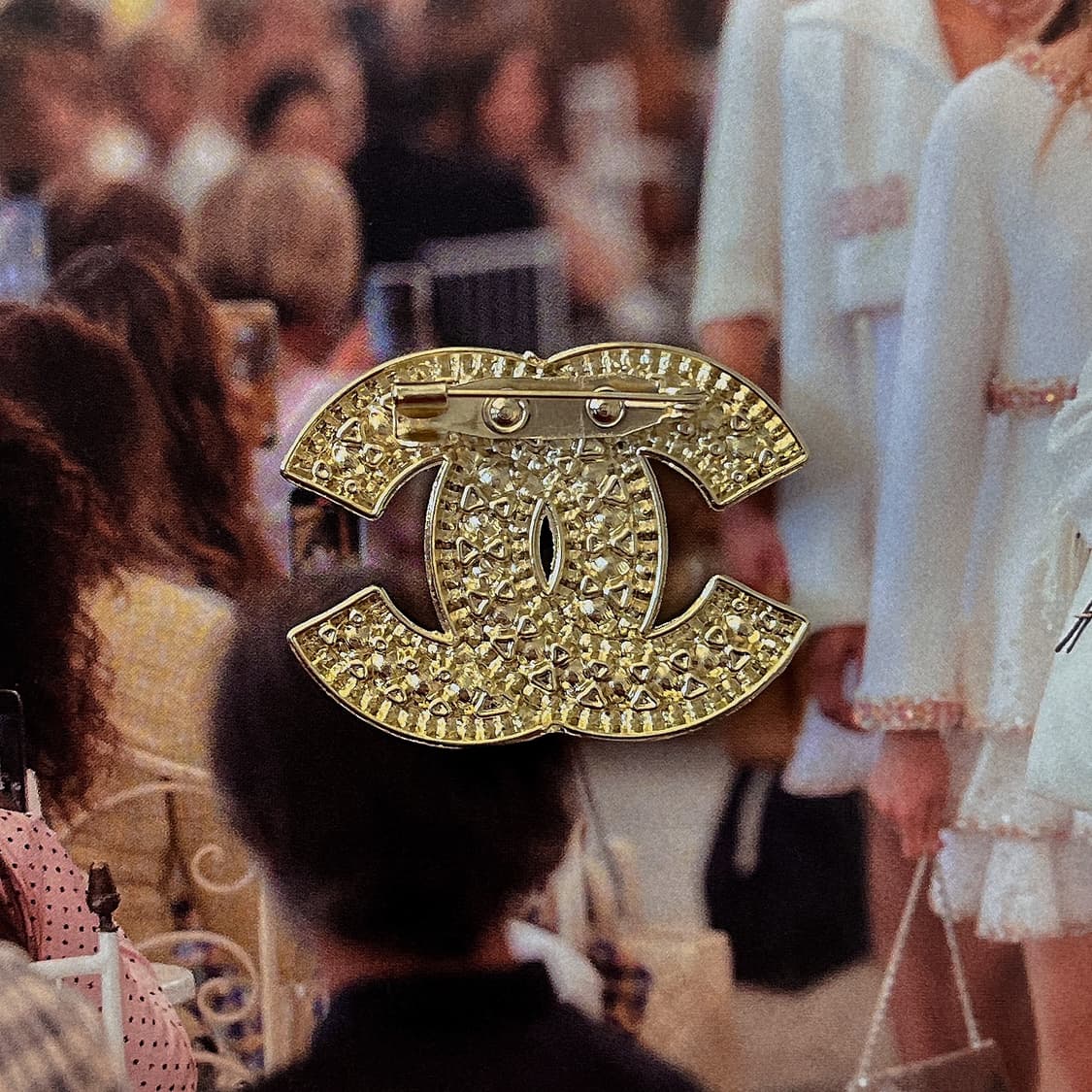 샤넬 오뜨 펄 크라운 브로치 상품이미지3