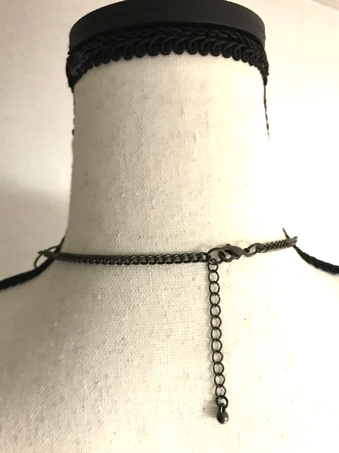 Vintage Black Lace-Pattern Necklace  상품이미지3