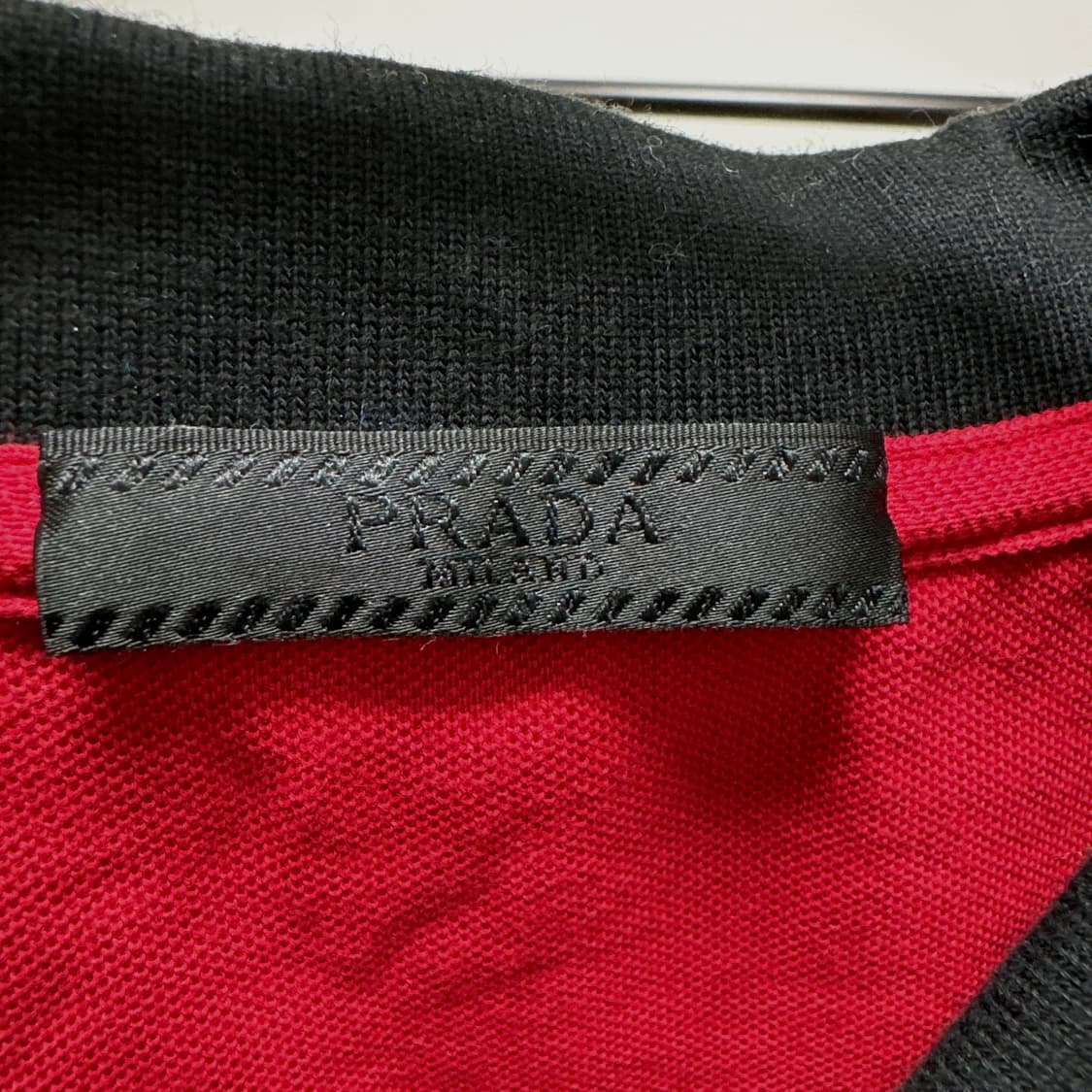 [XL] 프라다 하프집업 카라 반팔티셔츠 피케셔츠 상품이미지4