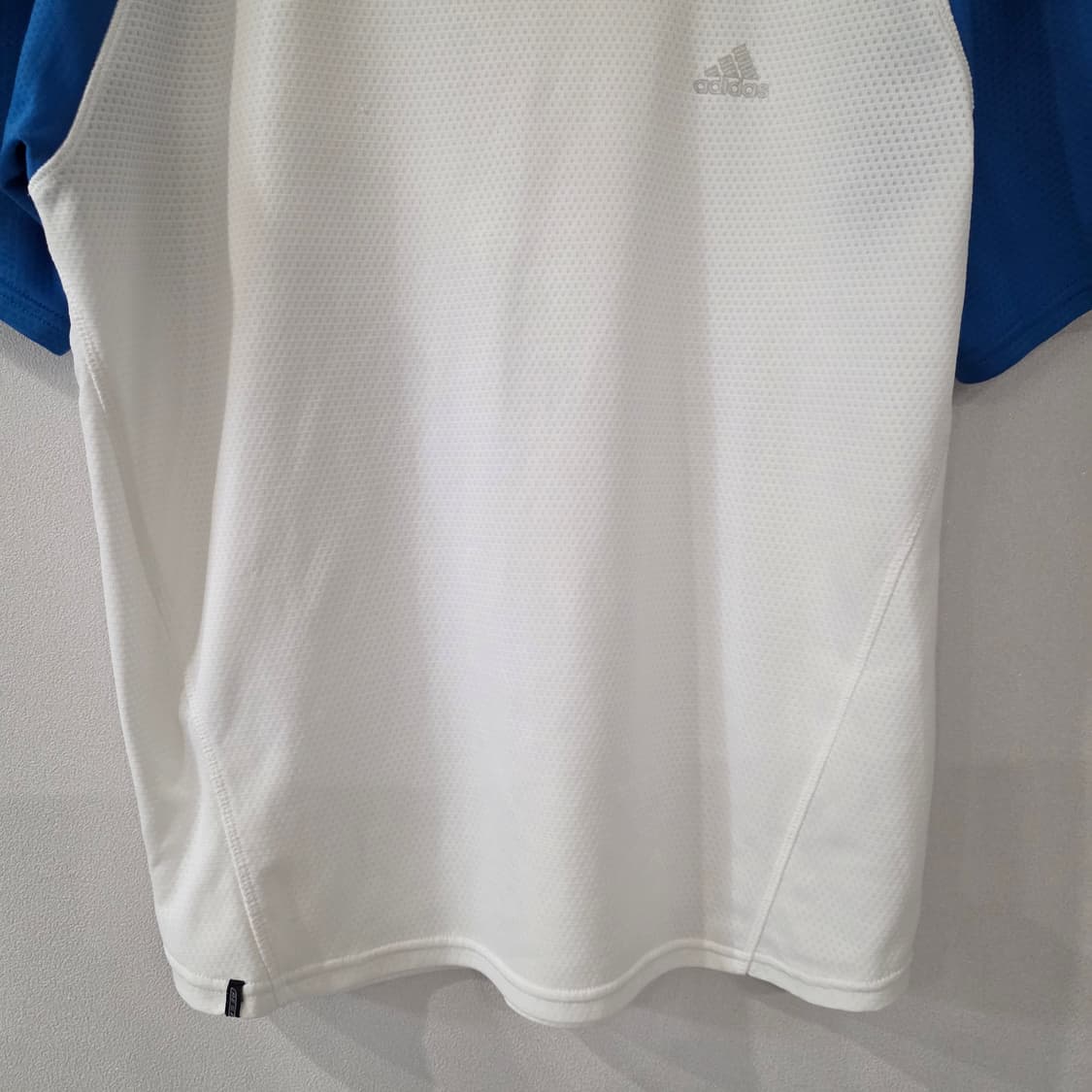 아디다스 흰/파 삼선 반팔 티셔츠 상품이미지4