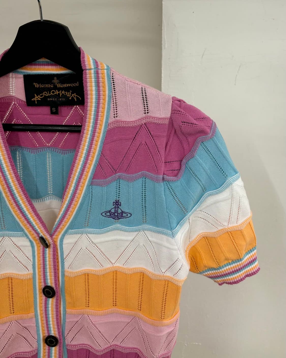 비비안웨스트우드 베아 레인보우 크롭 가디건 상품이미지4